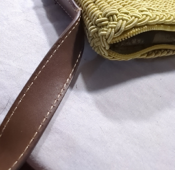 Blue and Brown Weave Shoulder Bag By Liz Claiborne - Picture 13 of 15